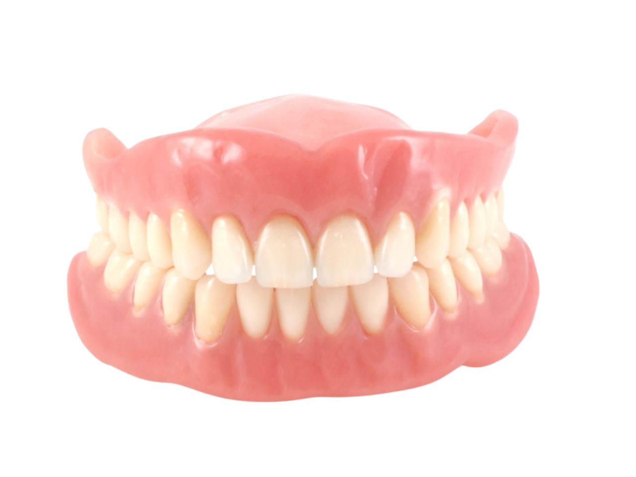 prótese dentária amarelada